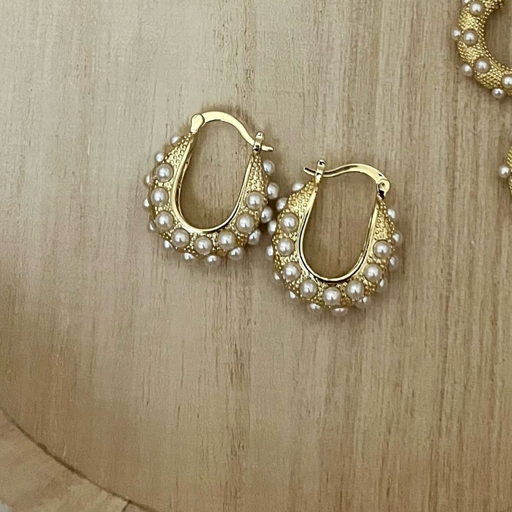 Elegant brand new stainless steel earrings